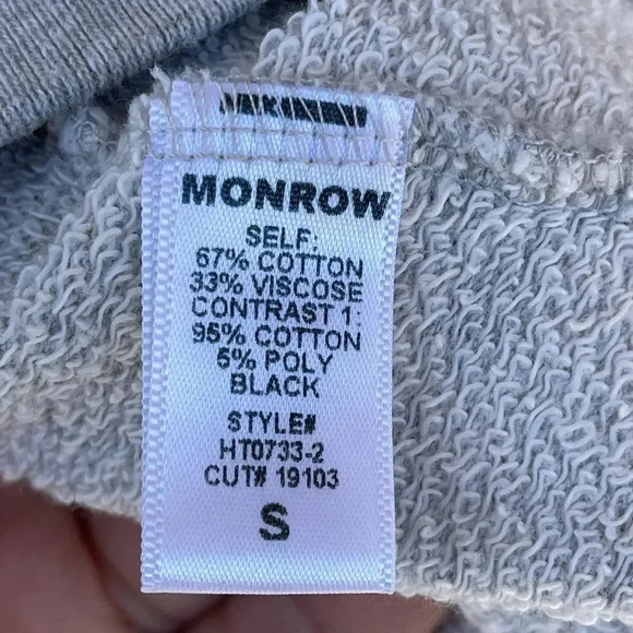 MONROW Oversized Leopard Print In Heather Grey small - Picture 5 of 8